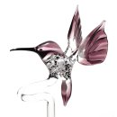 Längenverstellbarer Orchideenstab Kolibri violett