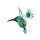 fliegender Kolibri türkis